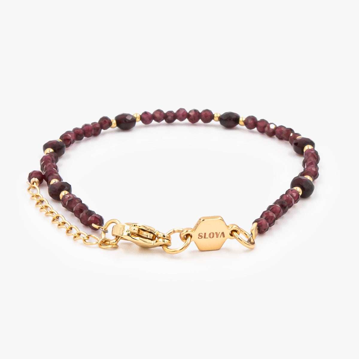 Bracelet PALOMA en pierres Grenat - SLOYA